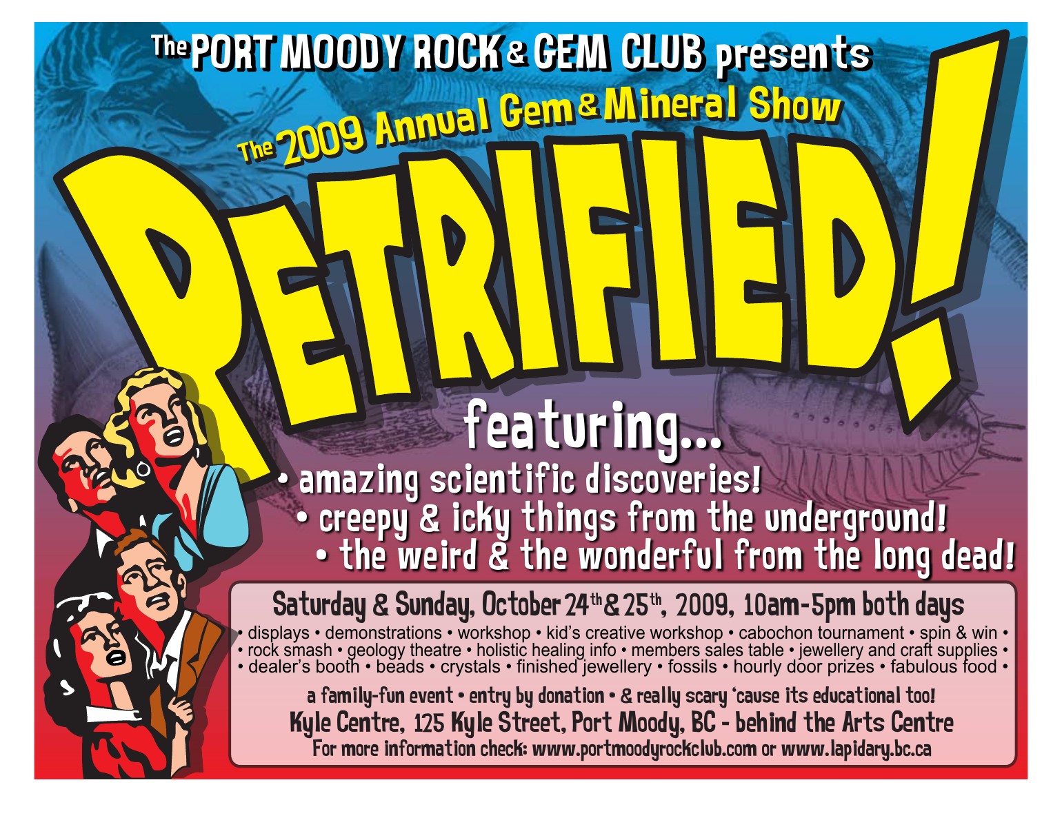 2009 Petrified! show poster