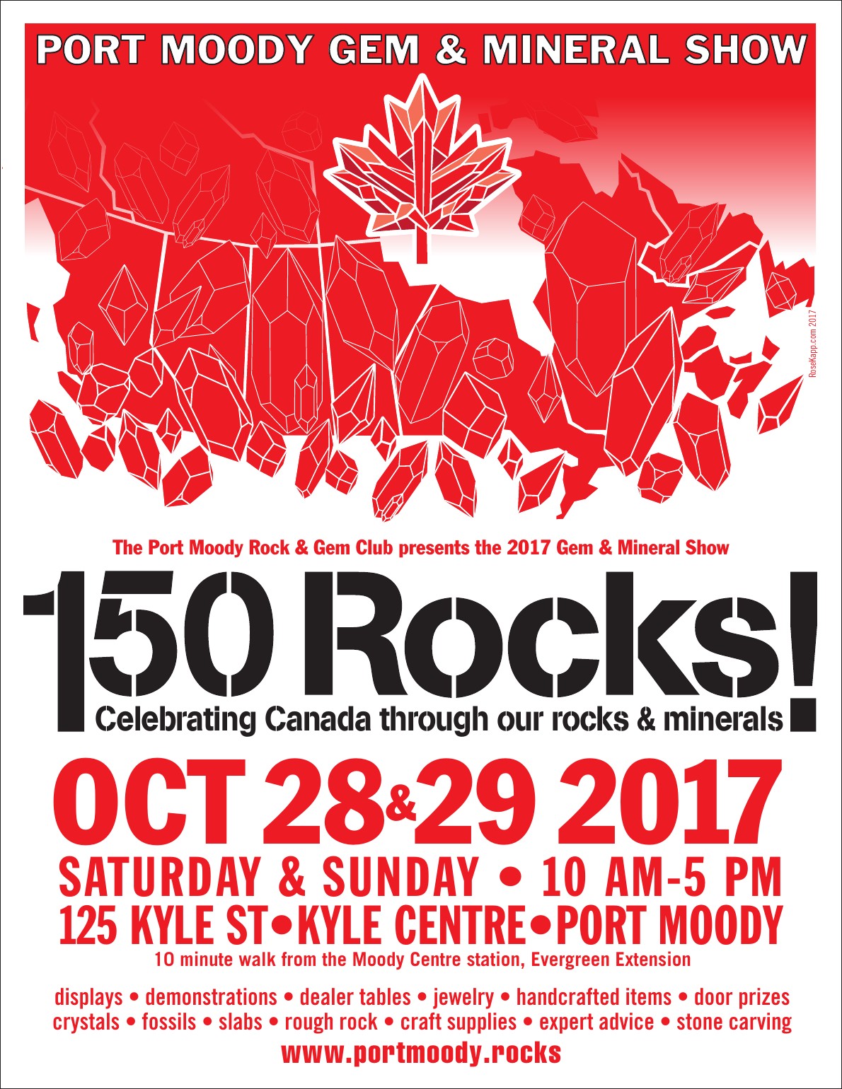 2017 150 Rocks show poster
